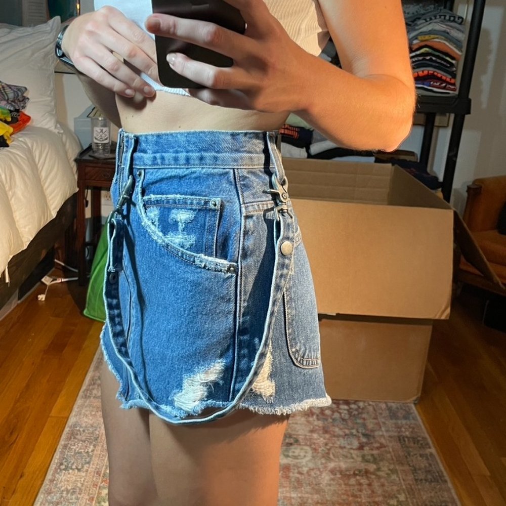 Carmar Denim Beatrice Zip Front Mini Skirt - Picture 8 of 9